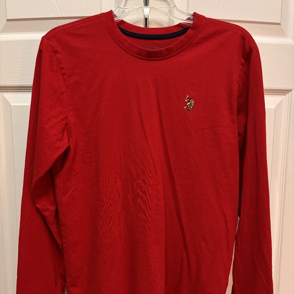 U.S. Polo Assn Red Long Sleeve Tee Shirt  Teen Size XXL Classic Logo